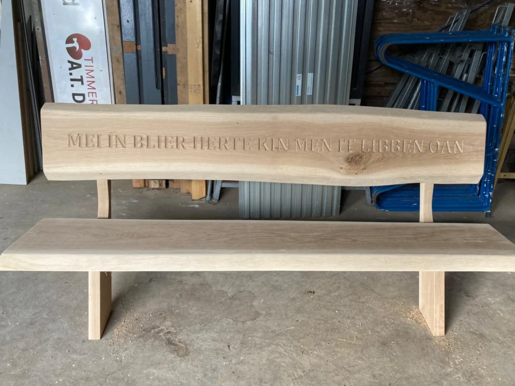 tuinbank voor Dominee foto 3